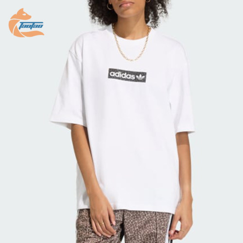 Adidas/阿迪达斯正品女士休闲运动透气时尚舒适短袖T恤KD8812