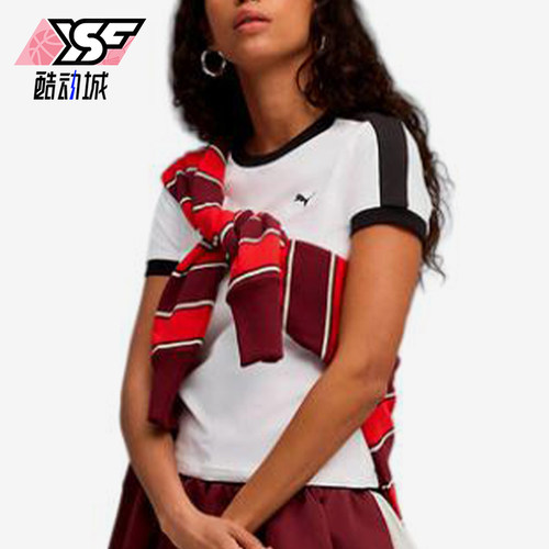 Puma/彪马正品T7Slim运动休闲套头舒适轻便经典短袖T恤635876-02
