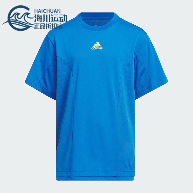 阿迪达斯正品大童运动休闲短袖
