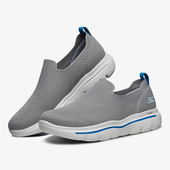 网布运动休闲鞋 Skechers 系列 男子透气懒人鞋 斯凯奇正品