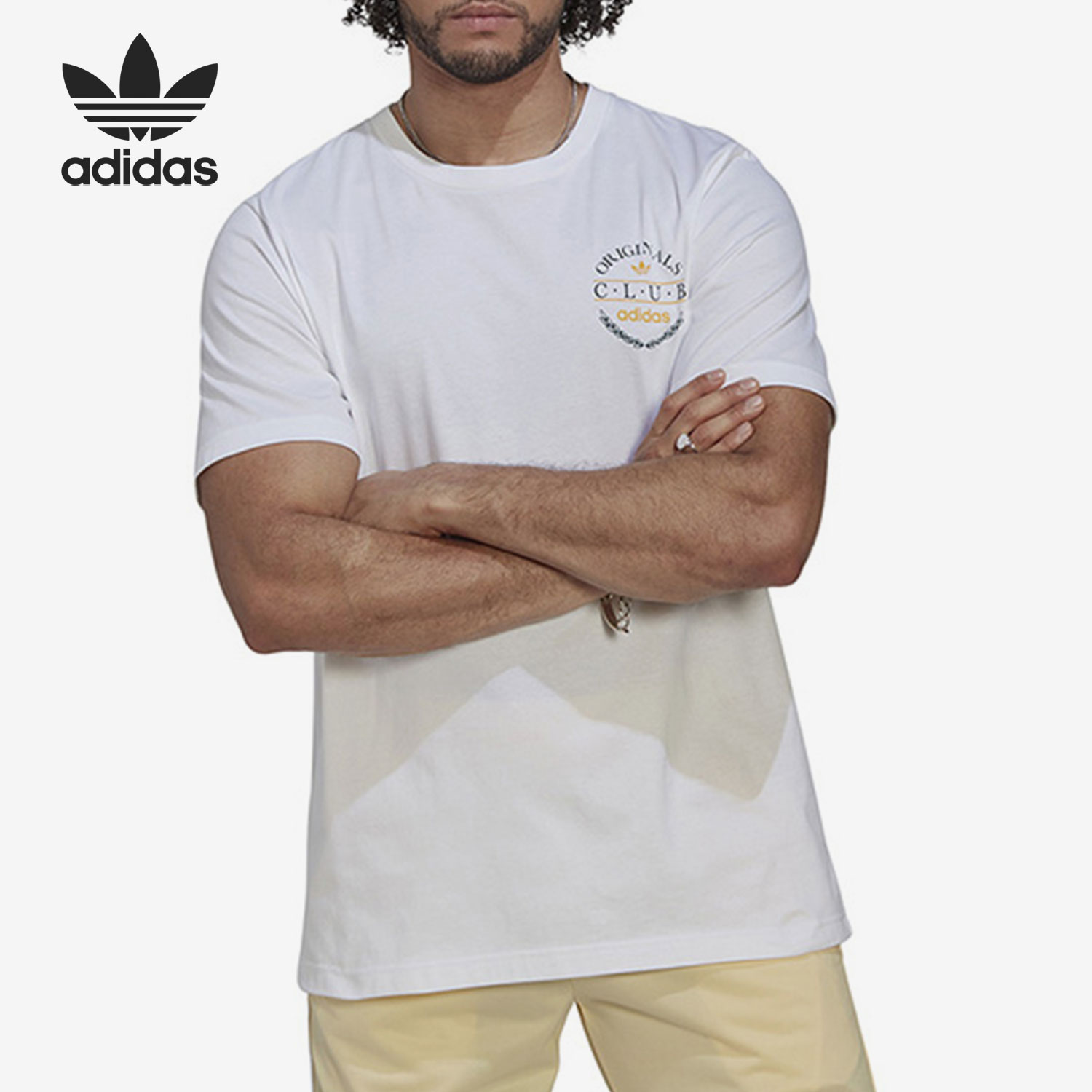 Adidas/阿迪达斯正品当季新款三叶草男子运动短袖HR7891