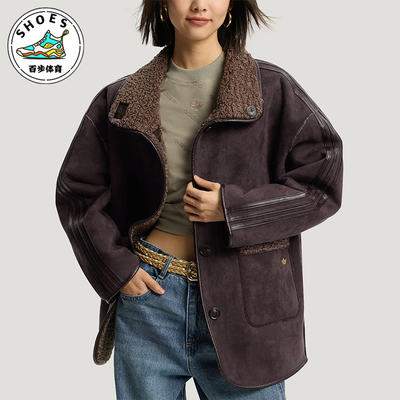 Adidas/阿迪达斯正品三叶草女士运动 新年款双面穿复古外套KT3146