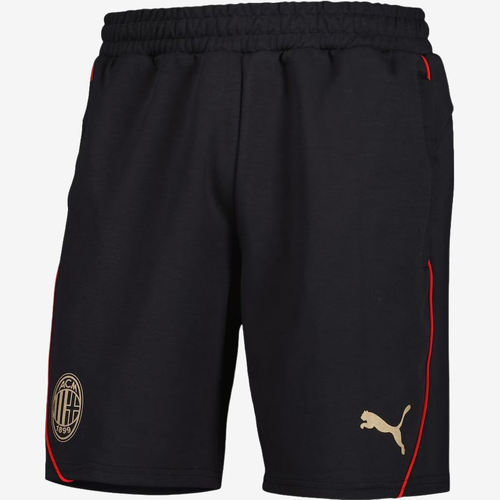 PUMA彪马正品AC Milan男款松紧腰字母休闲运动三分短裤777662-04
