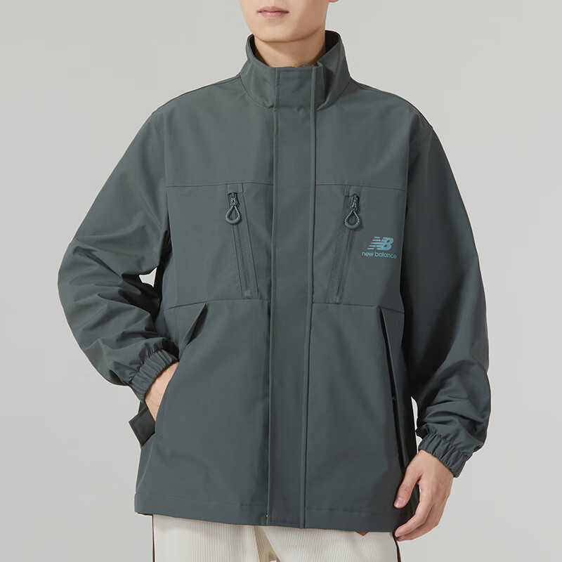 New Balance/NB正品2025新款男子梭织立领夹克外套AMJ33374-MNU
