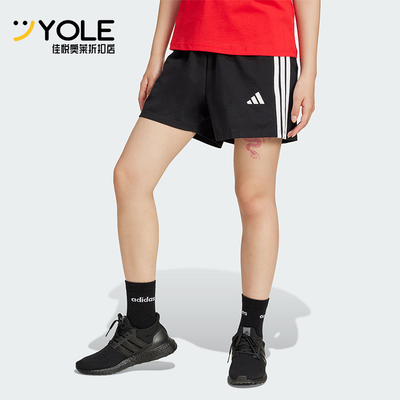 Adidas/阿迪达斯正品W 3S SJ SHO女士高腰经典运动经典短裤JD0908