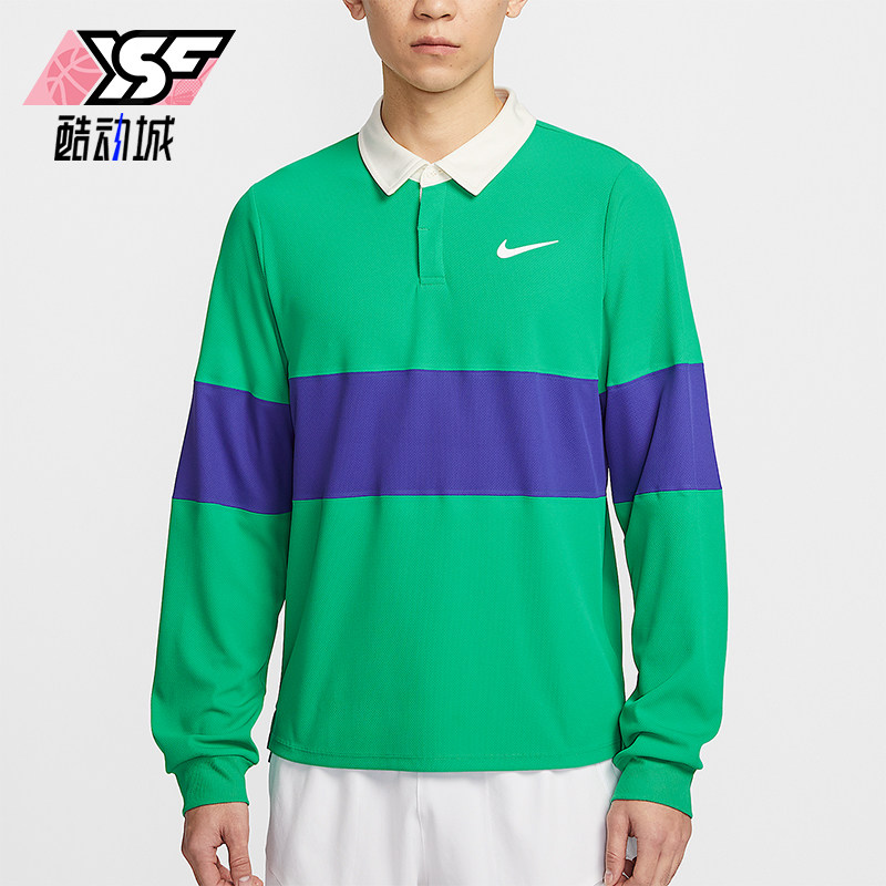 Nike/耐克正品Dri-FIT ADV男士网球拼接经典运动长袖IB8142-324