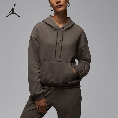 Nike/耐克正品JORDAN女士休闲连帽套头针织运动卫衣IB2499-040