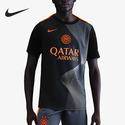 Nike/耐克正品夏季男士运动训练柔软套头足球短袖T恤HM3441-010