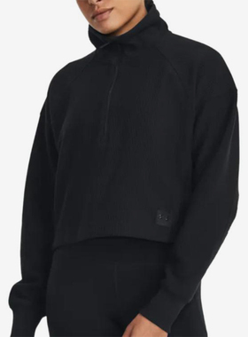 UA/安德玛正品Ottoman女子运动训练立领卫衣套头衫1379772-001