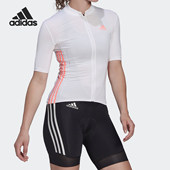柔软运动拉链短袖 Adidas 女士修身 夏季 T恤HB0531 阿迪达斯正品