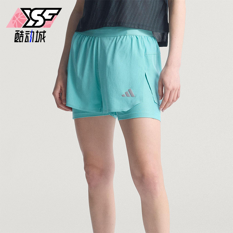Adidas/阿迪达斯正品CLIMACOOL女士训练运动跑步透气短裤KE2281