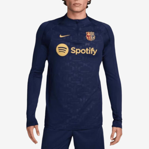 Nike耐克正品FCDri-Fit Barcelona Strike男立领足球FZ0569-411