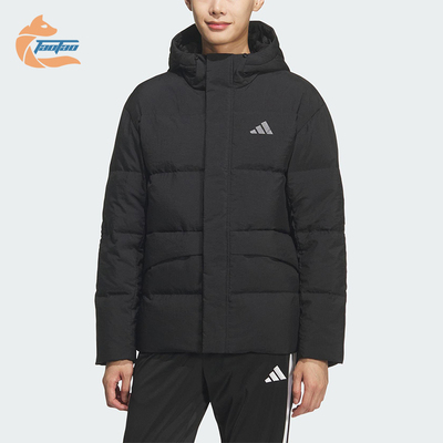 Adidas/阿迪达斯正品LINEAR男士休闲连帽运动耐穿羽绒服KQ5519