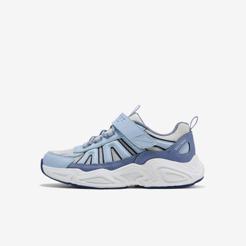 Skechers斯凯奇正品STREET BOYS儿童粘扣低帮休闲鞋405369L-BLU