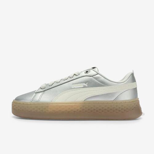 PUMA彪马正品Smash Platform METALLIC增高女款低帮板鞋406749-01
