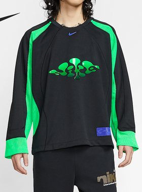 Nike/耐克正品2026夏款男士休闲针织宽松拼接上衣HV9565-010