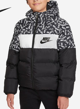 Nike/耐克正品PUFFER大童休闲运动保暖连帽棉服 HA5142-023