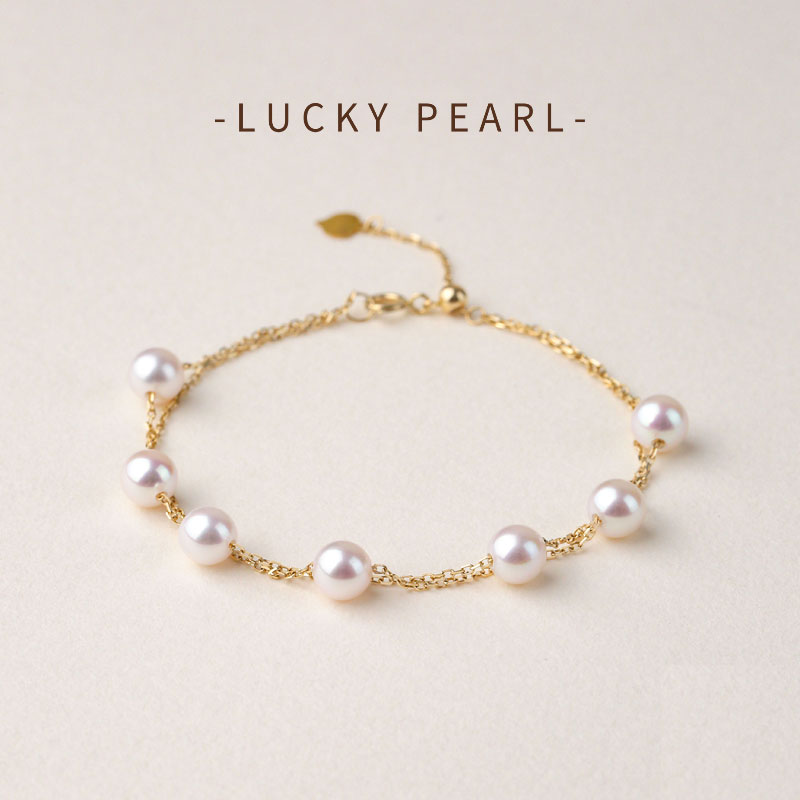 有幸Akoya海水珍珠满天星手链