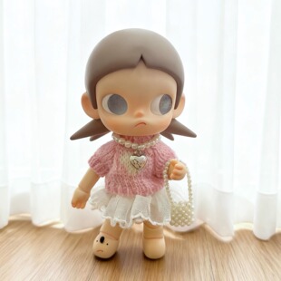 zsiga向往之处娃衣BJD1/8分可动人偶嘎子姐秋装粉毛衣珍珠服装