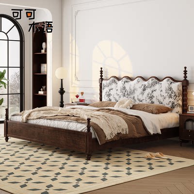 法式复古全实木床1.8米双人床