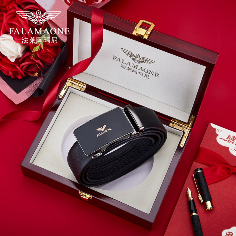 [男士皮带]法莱阿玛尼真皮磨砂