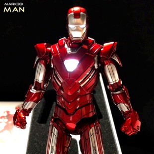 Comicave钢铁侠CS模型合金MK33马克47发光兵人关节可动百夫长1/12