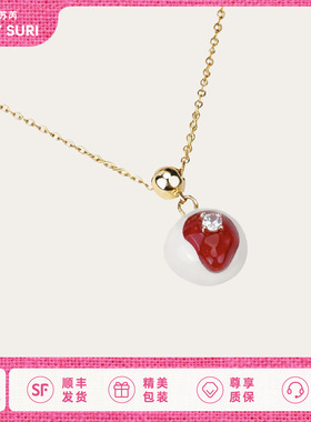 LAZYSURI豆趣圆圆毛衣项链新中式