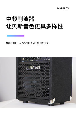 Lirevo利瑞沃专业贝斯音箱电贝司专用音响便携MINIbass B10