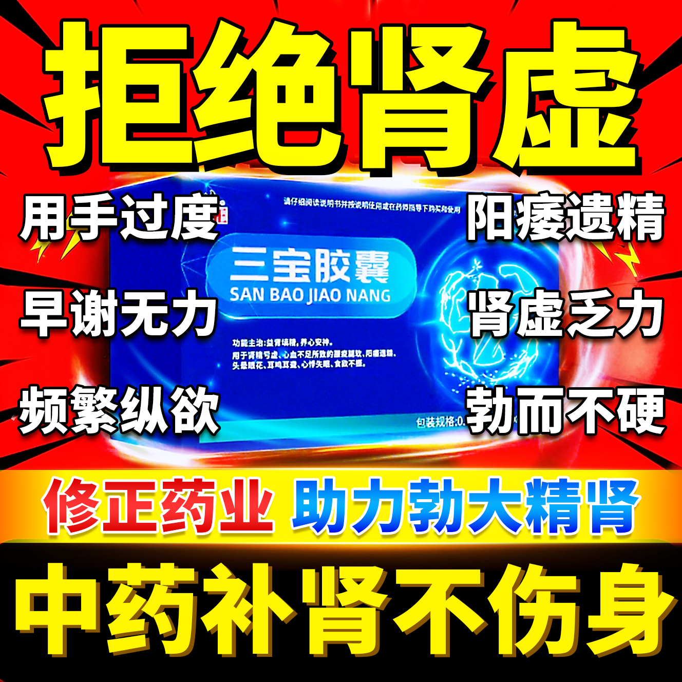 【修正】三宝胶囊0.3g*40粒/盒