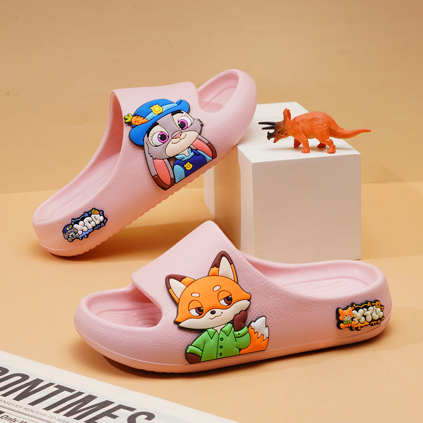 疯狂动物城儿童拖鞋女童室内防滑软底新款女孩大童男童宝宝洗澡