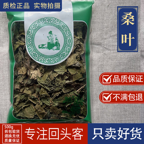 亳州中药材当季新货无硫新货桑叶1000g正品霜后霜打桑叶