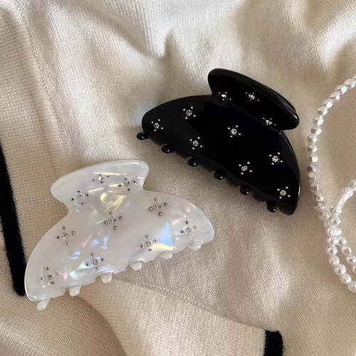 维宗甜美水钻满天星鲨鱼夹