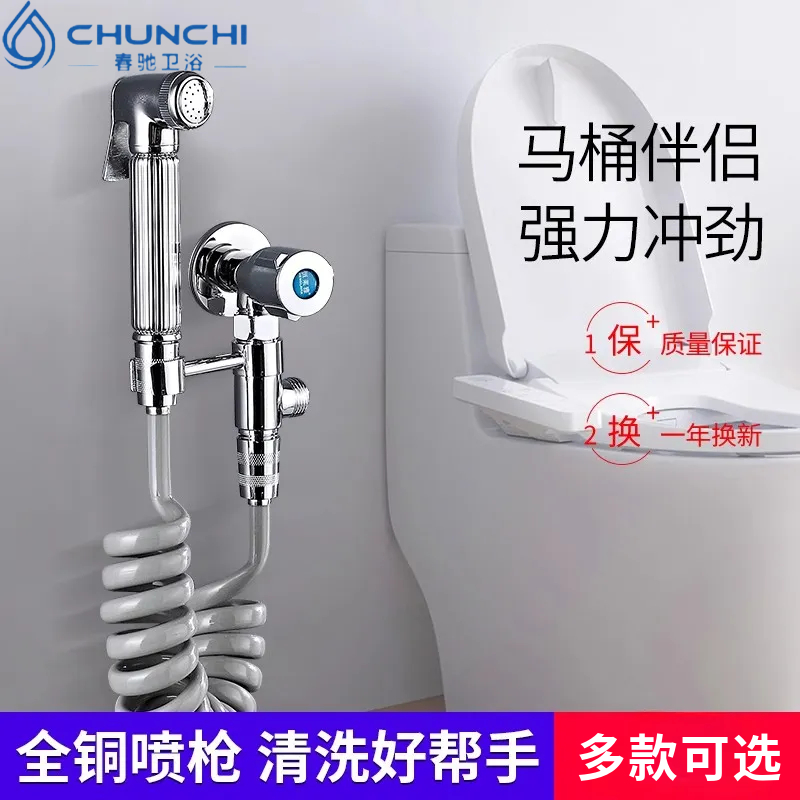 厕所改装马桶喷枪水龙头卫生间清洗伴侣冲洗器套装妇洗器增压喷头