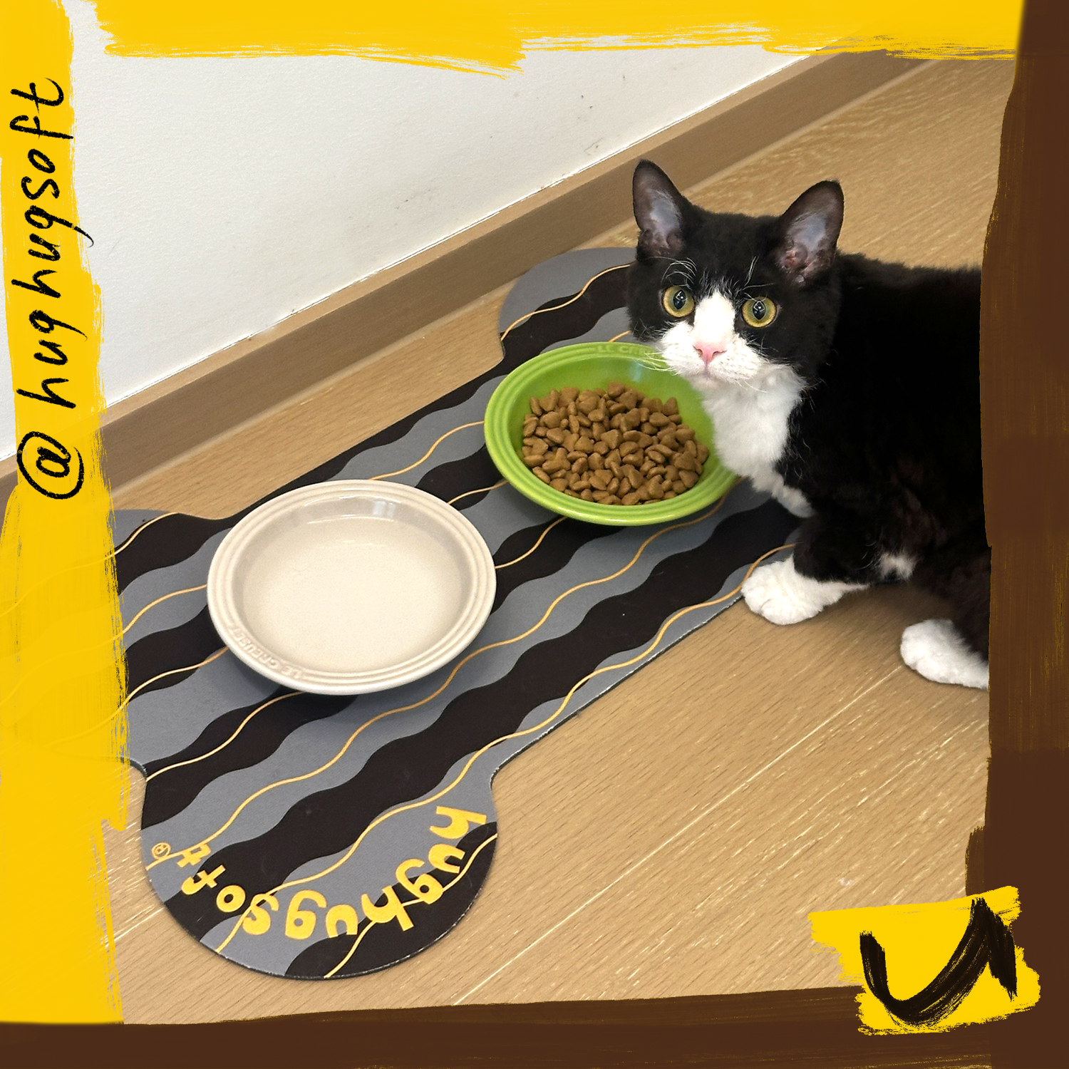 hughugsoft&reg; 宠物餐垫猫狗碗垫吸水防滑加厚硅藻泥吃饭垫子餐垫