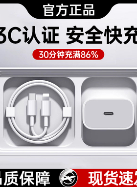 适用于苹果充电器原装正品iphone16/15/14/13pro/xsmax/X/XR/12/11/8快充ipad平板20快充PD数据线充电头加长