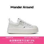 Wander around漫行2026新款厚底增高破坏做旧休闲帆布鞋女