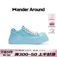 Around漫行2024年春夏新款 重磅新品 晴空蓝大头帆布鞋 Wander