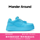 海盐汽水厚底增高休闲板鞋 around漫行春秋款 明星同款 Wander