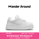 【毛不易同款】Wander Around厚底增高板鞋休闲小白鞋男女同款
