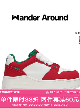 【圣诞礼物】Wander Around2024年秋冬新款厚底增高板鞋休闲鞋女