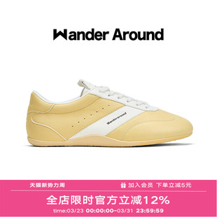 Wander around2026春款「薄训系列」薄底休闲复古德训鞋女