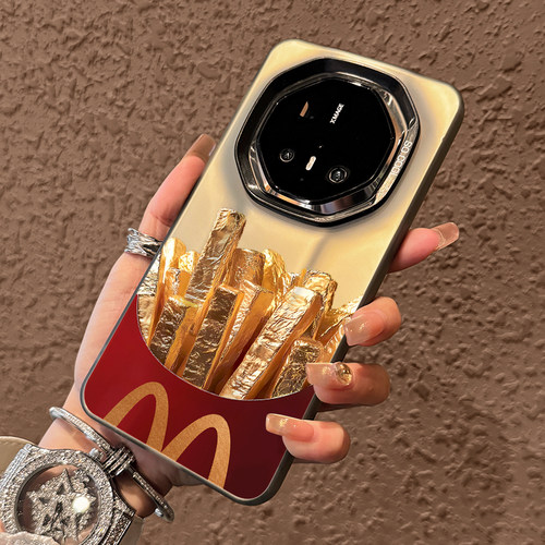 金色薯条适用华为mate70rs外壳