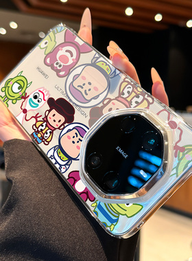 适用华为mate80rs非凡大师手机壳新款高级感mate80promax创意卡通玩具家族80pro全包透明m80小众女防摔保护壳