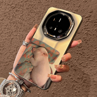 适用华为mate70rs非凡大师手机壳新款mate60pro可爱小猪仔mate60rs保时捷高级感全包防摔mate70创意小众女款