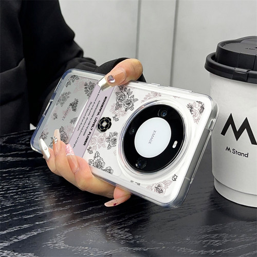 山茶花适用于华为mate60pro外壳