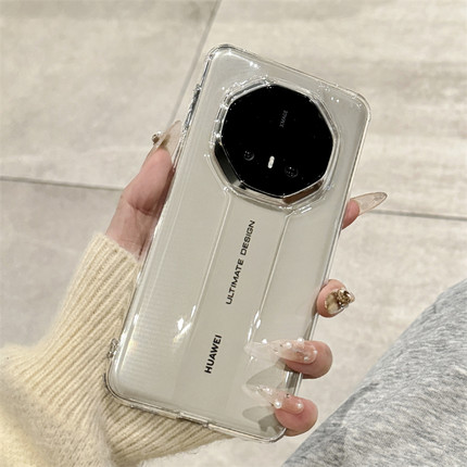 适用华为mate70rs非凡大师手机壳新款m70rs外壳高级感mate60rs保时捷透明超薄mate60pro全包防摔简约硅胶女款