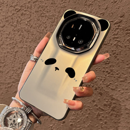 适用华为mate80rs熊猫表情手机壳