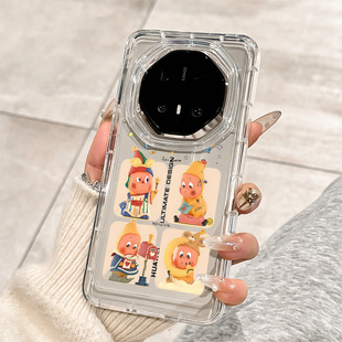 适用华为mate70rs手机壳新款 非凡大师mate60rs可爱星星人mate60pro保时捷透明硅胶m60高级感全包防摔m70女款