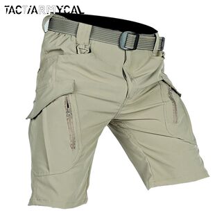 Summer Men Cargo Shorts Quick Dry Tactical Short Pants Multi