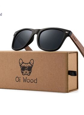 Oi Wood Brand Natural Wooden Sunglasses Men Polarized Fashio
